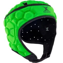 Gilbert Falcon 200 Headguard, Black / Green -Ball Sports Store k06e15bc81e8c01344360ef286088c044