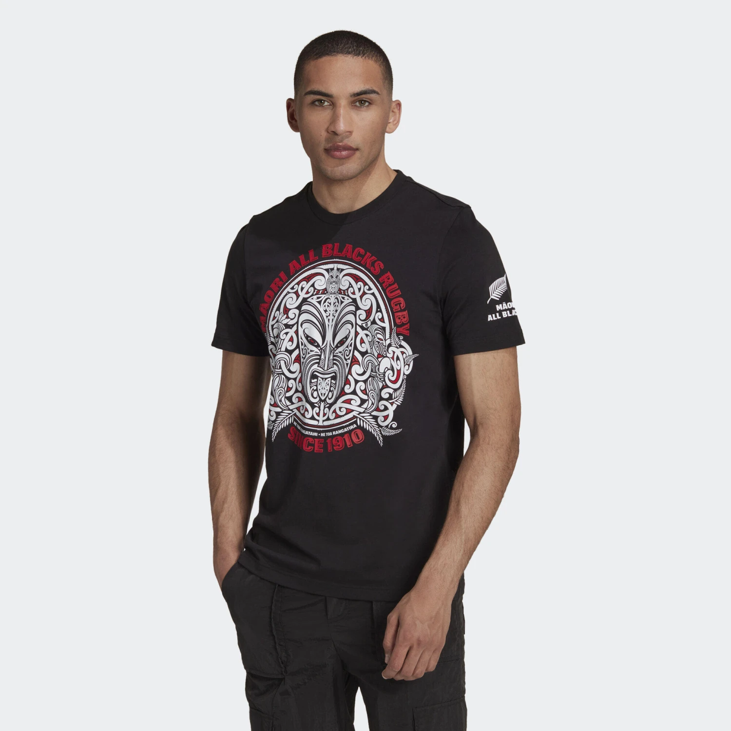 ADIDAS Maori All Blacks Rugby Graphic Tee 3 ADIDAS Maori All Blacks Rugby Graphic Tee