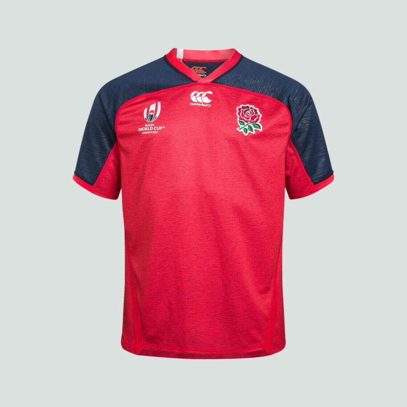 Canterbury CCC Rugby World Cup 19 England RFU Vapodri Away Kids Rugby Shirt Red 4 Canterbury CCC Rugby World Cup 19 England RFU Vapodri Away Kids Rugby Shirt Red - Image 2