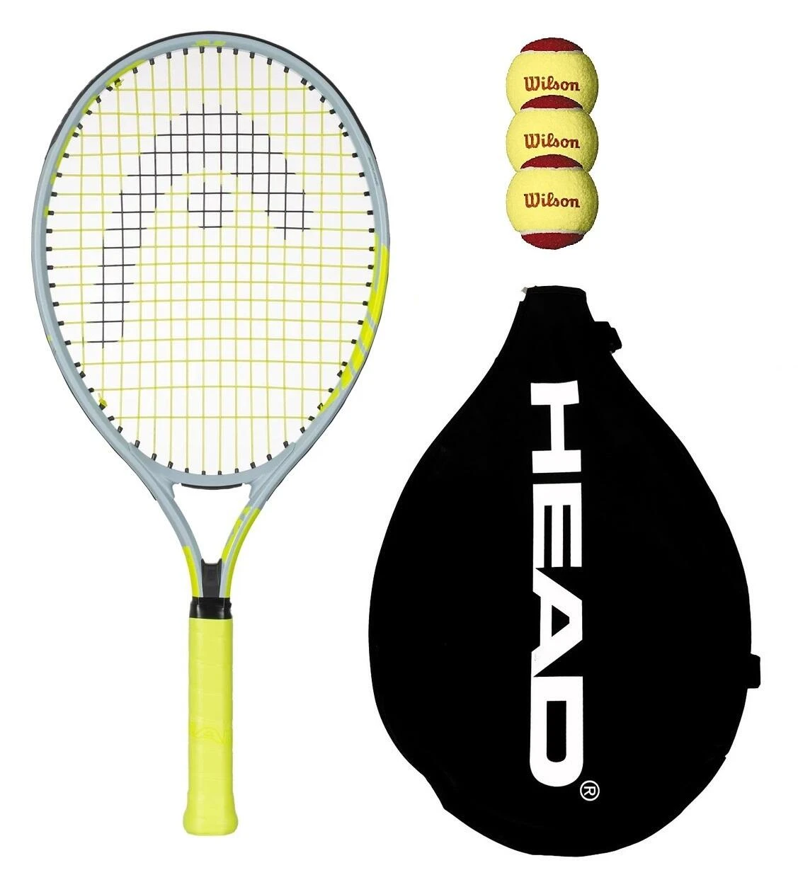 Head Extreme Junior 23" Tennis Racket Inc Tennis Balls & Protective Head Cover 3 Head Extreme Junior 23" Tennis Racket Inc Tennis Balls & Protective Head Cover