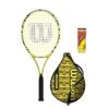 Wilson X Minions 25" Junior Tennis Racket Inc Protective Cover & Tennis Balls -Ball Sports Store k2d18b6560e0f8bce79ab74591b48206d
