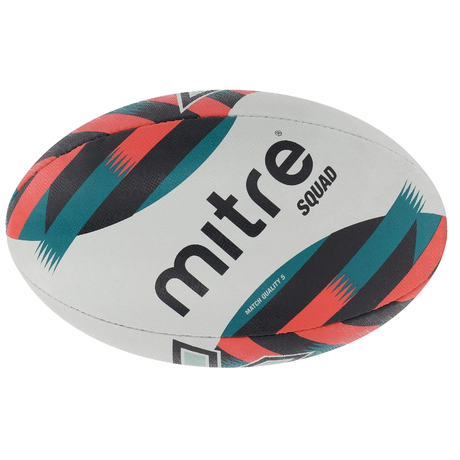 Mitre Squad Rugby Ball (White/Red/Blue) 3 Mitre Squad Rugby Ball (White/Red/Blue)