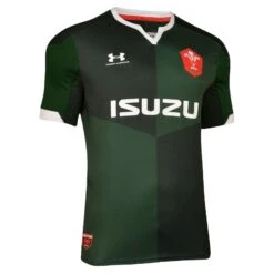 Under Armour Wales WRU Away Kids Rugby Shirt Green