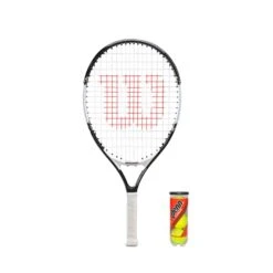 Wilson Federer 23" Junior Tennis Racket & 3 Tennis Balls