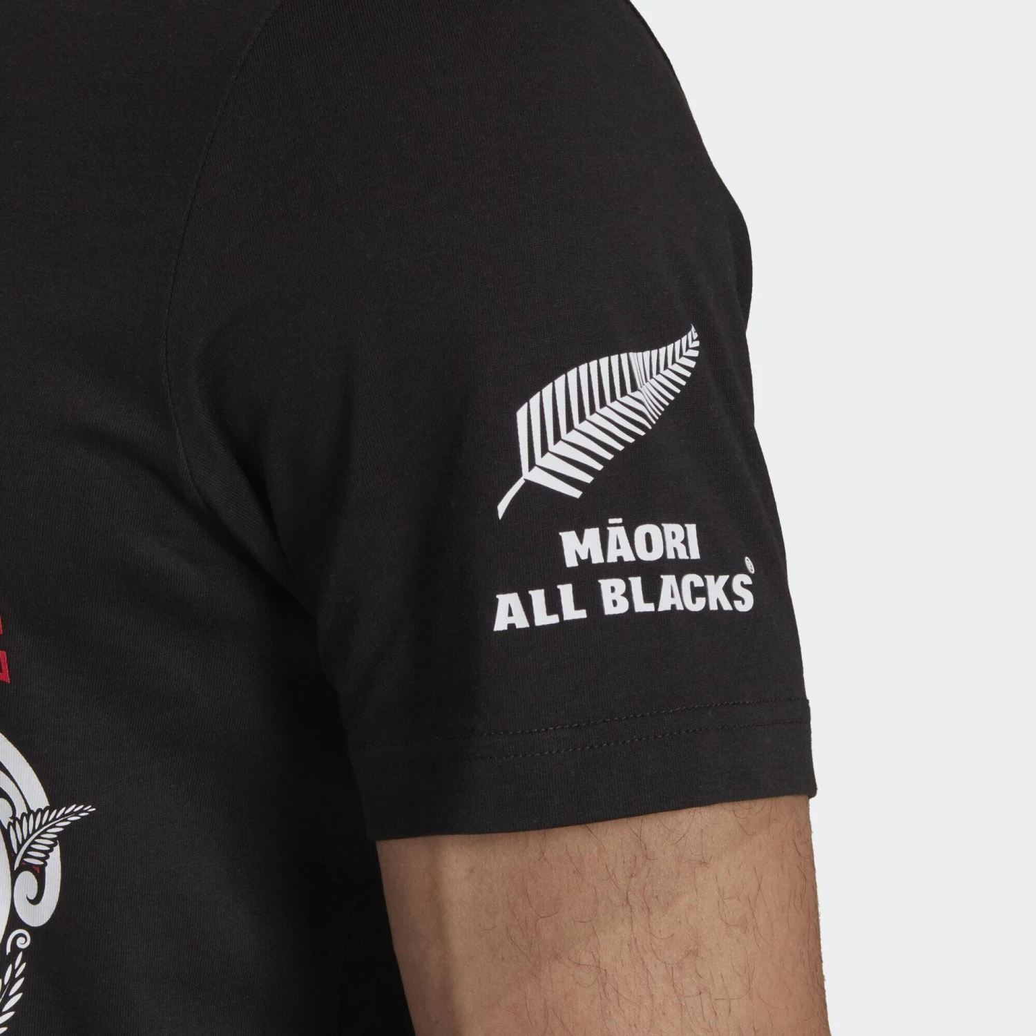 ADIDAS Maori All Blacks Rugby Graphic Tee 7 ADIDAS Maori All Blacks Rugby Graphic Tee - Image 5