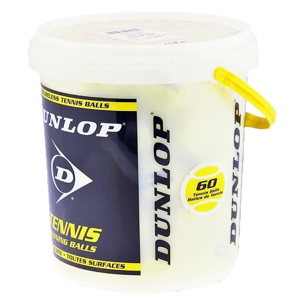 Dunlop Trainer Tennis Balls (Pack Of 60) (Yellow) 4 Dunlop Trainer Tennis Balls (Pack Of 60) (Yellow) - Image 2