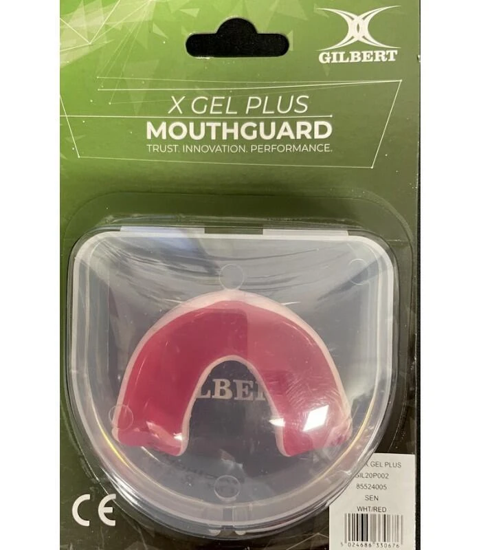 Gilbert X Gel Plus Mouthguard - White / Red 4 Gilbert X Gel Plus Mouthguard - White / Red - Image 2
