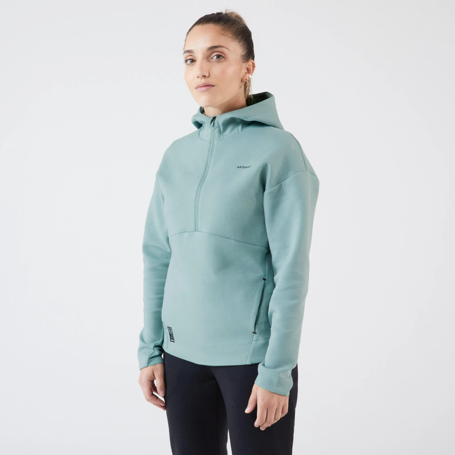 Artengo Women's Tennis Half-Zip Quick-Dry Soft Hoodie Dry 900 18 Artengo Women's Tennis Half-Zip Quick-Dry Soft Hoodie Dry 900 - Image 16
