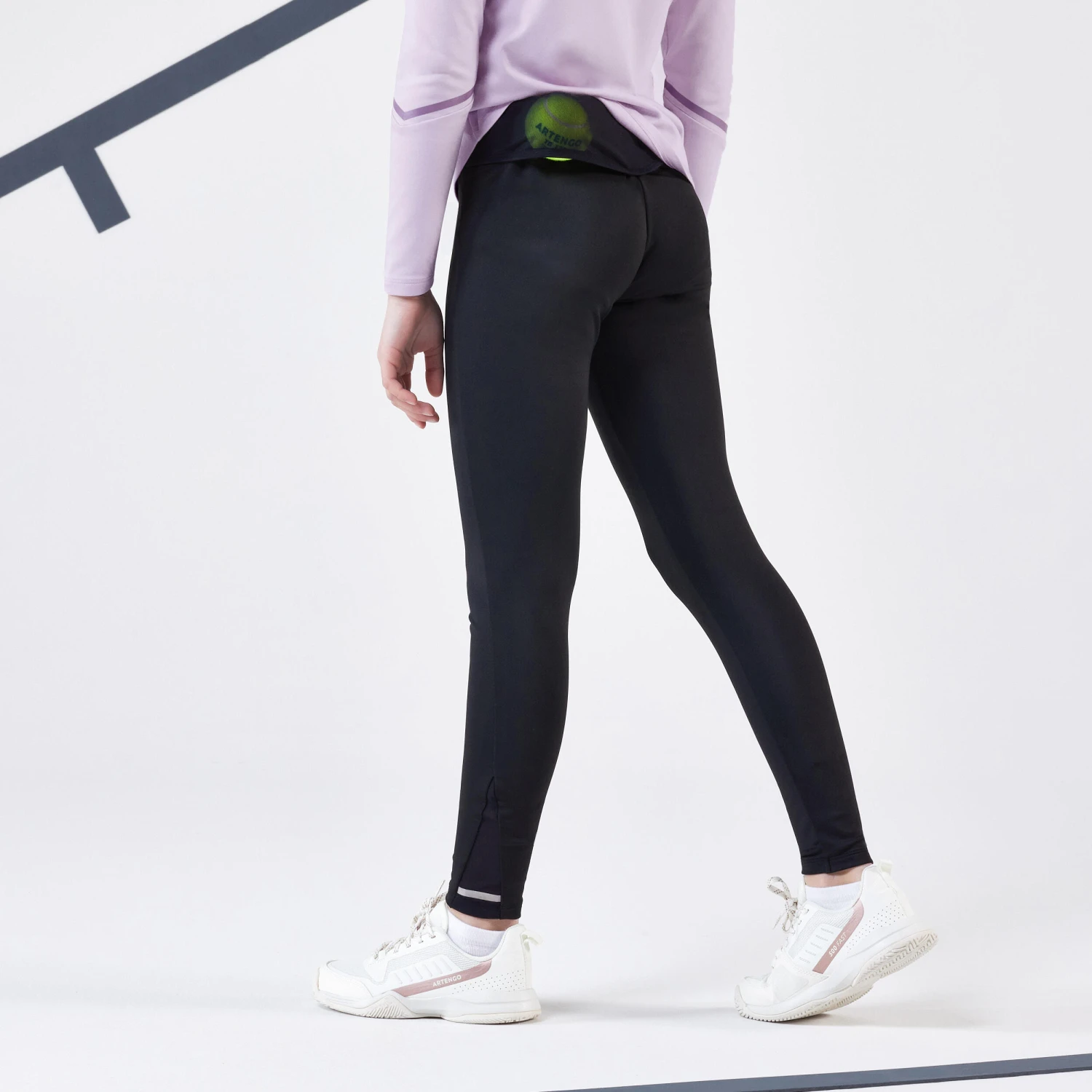 Artengo Girls' Tennis Leggings LEG500 9 Artengo Girls' Tennis Leggings LEG500 - Image 7