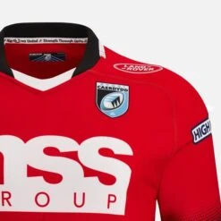 Macron Cardiff Rugby Kids Away Rugby Shirt 58554482 Red -Ball Sports Store k6e022bf856e666ec85428878fd6f8439