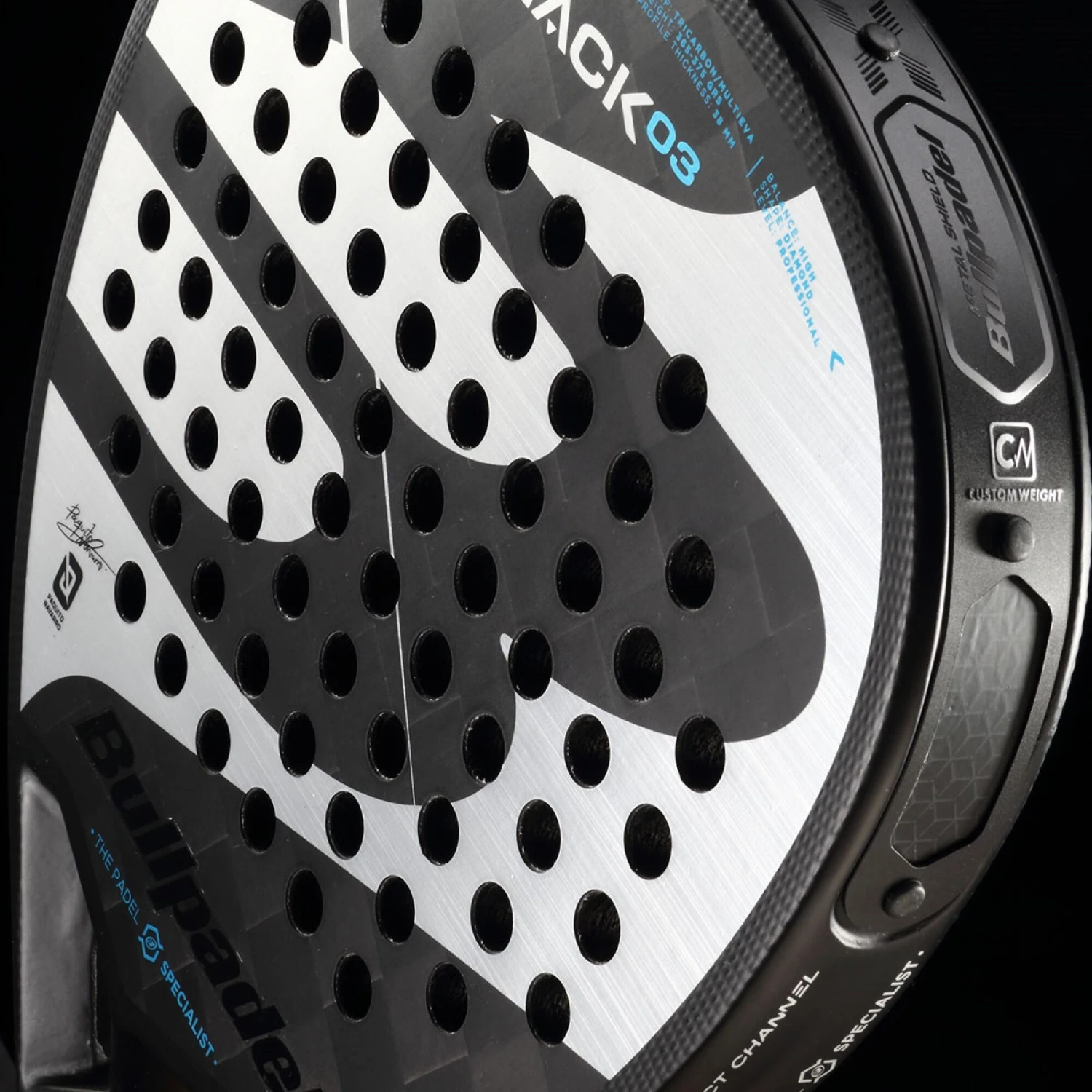 BULLPADEL Adult Padel Racket Hack 03 2023 Paquito Navarro 9 BULLPADEL Adult Padel Racket Hack 03 2023 Paquito Navarro - Image 7