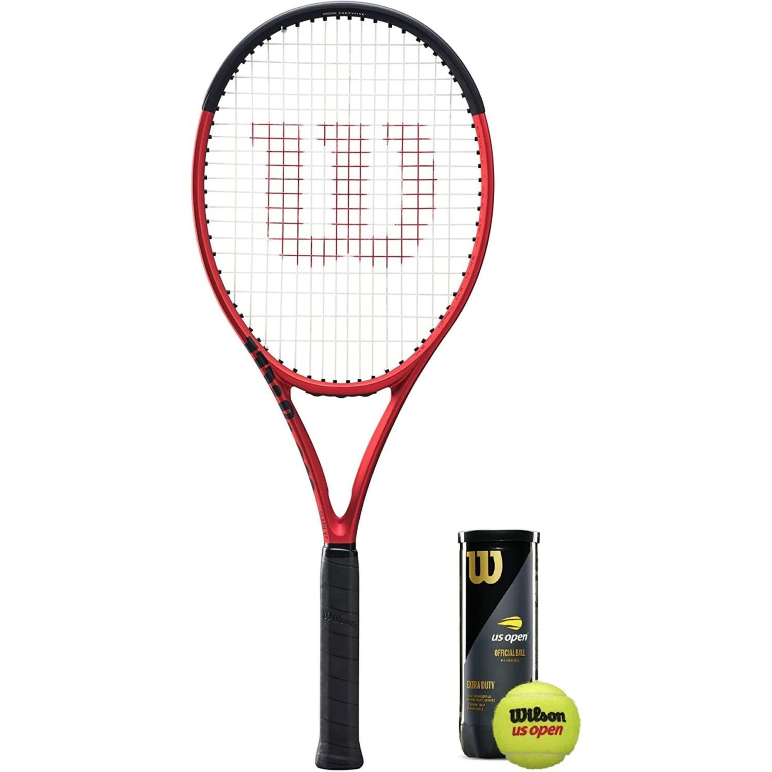 Wilson Clash 100UL V2.0 Tennis Racket & 3 US Open Tennis Balls 3 Wilson Clash 100UL V2.0 Tennis Racket & 3 US Open Tennis Balls