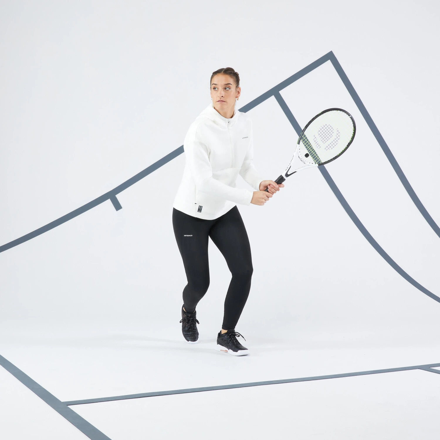 Artengo Women's Tennis Half-Zip Quick-Dry Soft Hoodie Dry 900 12 Artengo Women's Tennis Half-Zip Quick-Dry Soft Hoodie Dry 900 - Image 10