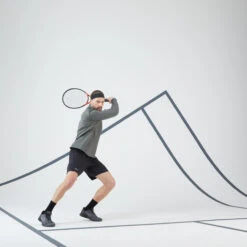 Artengo Men's Half-Zip Long-Sleeved Thermal Tennis Sweatshirt -Ball Sports Store k74508dc3d51adab525c728e440c5178a