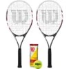 Wilson Fusion XL Tennis Twin Racket Bundle Includes 3 Tennis Balls 2 Wilson Fusion XL Tennis Twin Racket Bundle Includes 3 Tennis Balls -Ball Sports Store k769ca1e0779d7bb4787be4de57646209