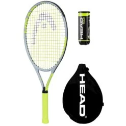 HEAD Extreme 26" Junior Tennis Racket, Inc Protective Cover & 3 Tennis Balls