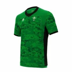 Macron Wales WRU Training Rugby Shirt Adults 58125902 Green