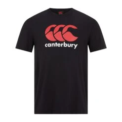 Canterbury Mens Logo TShirt (Black/White/Red)