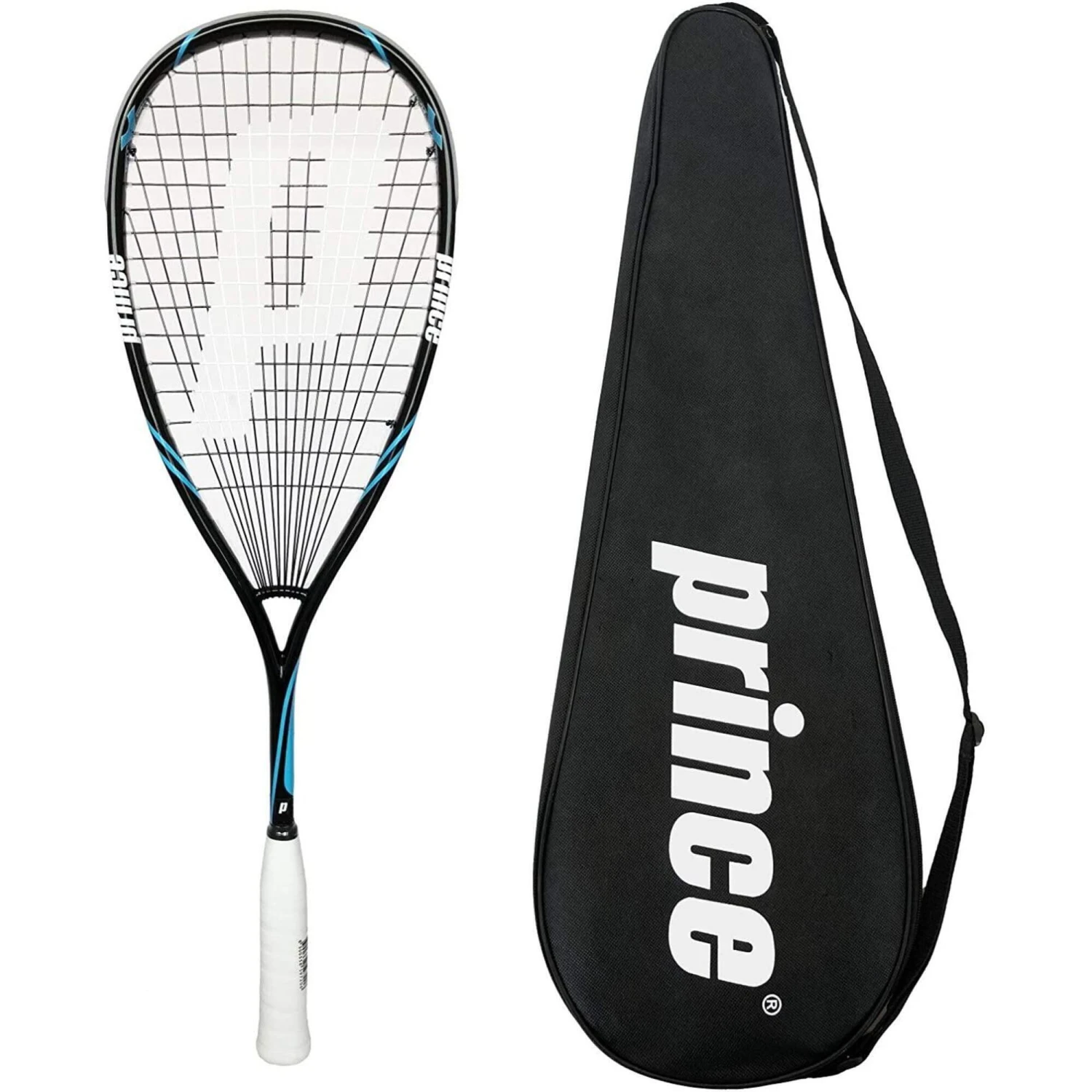 Prince Pro Shark 650 POWERBITE Squash Racket Inc Protective Cover 3 Prince Pro Shark 650 POWERBITE Squash Racket Inc Protective Cover