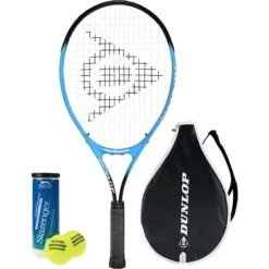 Dunlop Nitro Junior 23" Tennis Racket & 3 Tennis Balls