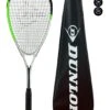 Dunlop Hyper Lite Max Squash Racket, Inc Squash Balls & Full Protective Cover -Ball Sports Store k92bd2ce0de7b64490a160db0e7c4ebaa