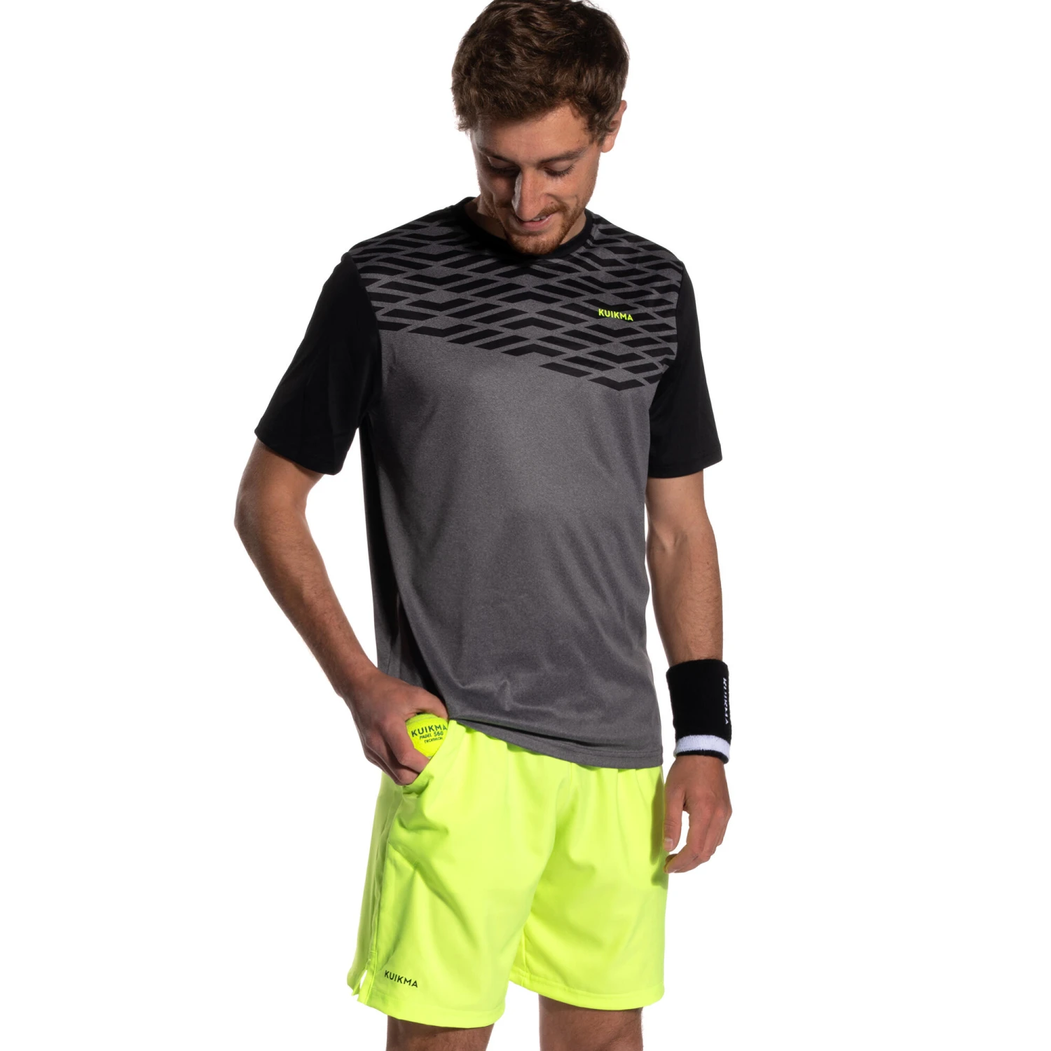 Men's Short-Sleeved Breathable Padel T-Shirt 500 4 Men's Short-Sleeved Breathable Padel T-Shirt 500 - Image 2
