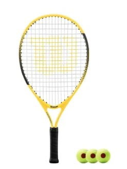 Wilson Federer Junior Tennis Racket & 3 Tennis Balls (Sizes 19" -Ball Sports Store kb6c223d5dc2b91a24a19271dda48025d