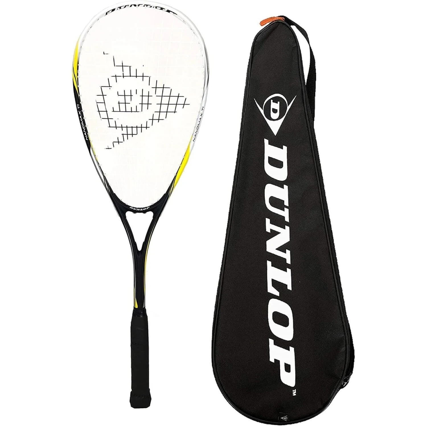 Dunlop Nanomax Ti Lite Squash Racket, Includes Protective Cover 3 Dunlop Nanomax Ti Lite Squash Racket, Includes Protective Cover