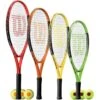 Wilson Federer Junior Tennis Racket & 3 Tennis Balls (Sizes 19" 1 Wilson Federer Junior Tennis Racket & 3 Tennis Balls (Sizes 19" -Ball Sports Store kbc1f9453880d2e2375862b54f25ed27f