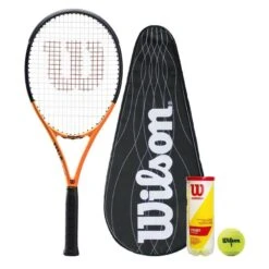 Wilson Burn Tour XP 103 Tennis Racket + Cover And 3 Tennis Balls