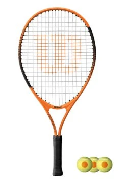 Wilson Federer Junior Tennis Racket & 3 Tennis Balls (Sizes 19" -Ball Sports Store kc64de9636be72c028d59262d7fa13035