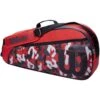 Wilson Camo Red/Grey 3 Tennis Racket Bag -Ball Sports Store kc94cf62deed5b8b48638337d2b641493