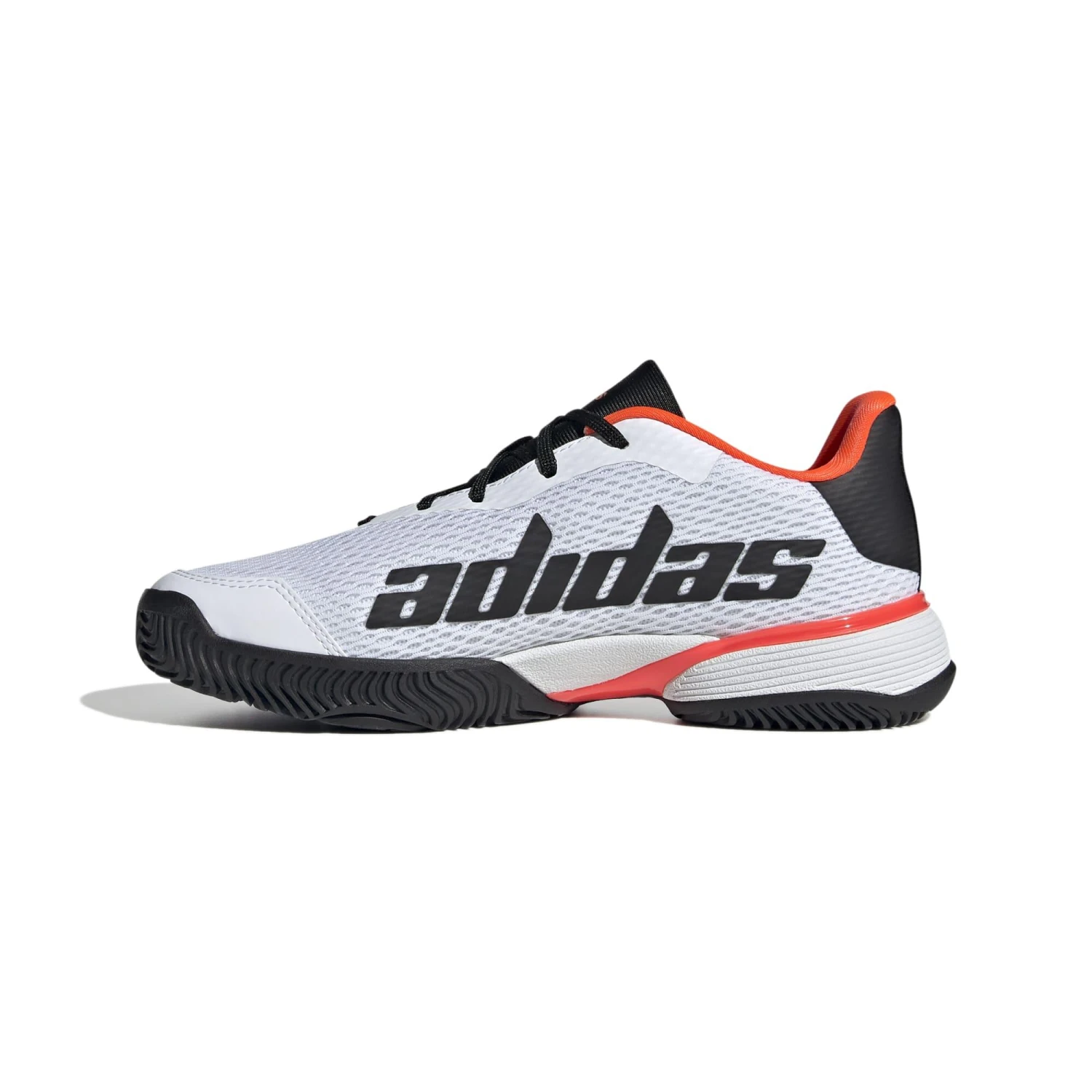 ADIDAS Kids' Tennis Shoes Barricade - White/Black 6 ADIDAS Kids' Tennis Shoes Barricade - White/Black - Image 4