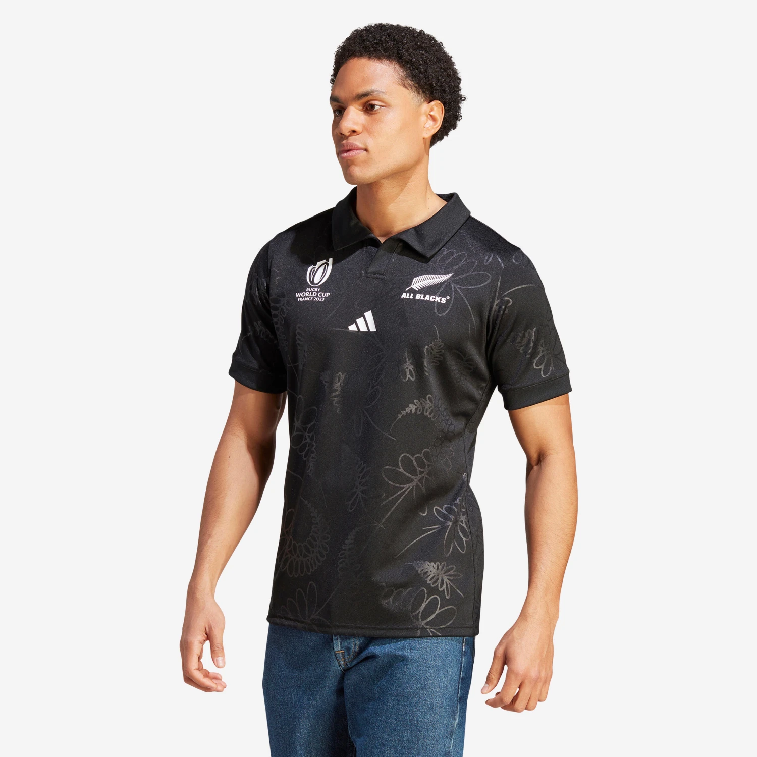 ADIDAS Adult All Blacks Replica Rugby Shirt New Zealand 2023 5 ADIDAS Adult All Blacks Replica Rugby Shirt New Zealand 2023 - Image 3