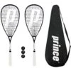 2 X Prince Pro Sovereign 650 Squash Rackets + 3 Squash Balls + Bag 1 2 X Prince Pro Sovereign 650 Squash Rackets + 3 Squash Balls + Bag -Ball Sports Store kd0c511890dd82a3a16bc919de3bee7ee