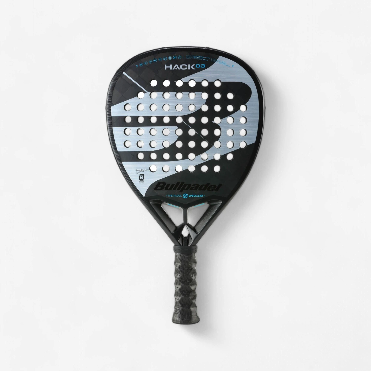 BULLPADEL Adult Padel Racket Hack 03 2023 Paquito Navarro 3 BULLPADEL Adult Padel Racket Hack 03 2023 Paquito Navarro