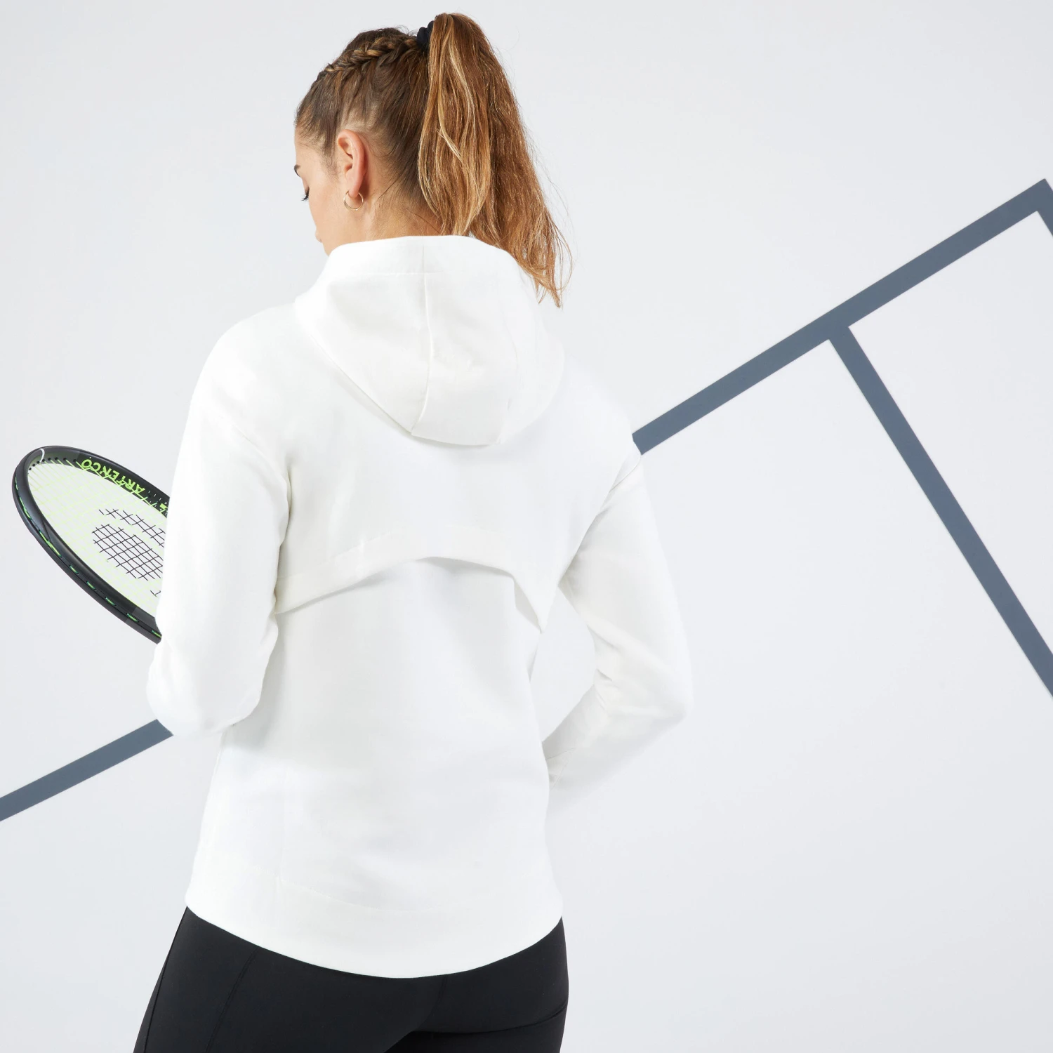 Artengo Women's Tennis Half-Zip Quick-Dry Soft Hoodie Dry 900 11 Artengo Women's Tennis Half-Zip Quick-Dry Soft Hoodie Dry 900 - Image 9