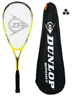 Dunlop Nanomax Lite Squash Racket With 3 Squash Balls