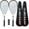 Dunlop Hyper Lite Nano Squash Racket Twin Pack, Inc Covers & 3 Squash Balls -Ball Sports Store ke947c58fc2d2f4ce4a3674c4fda8c391