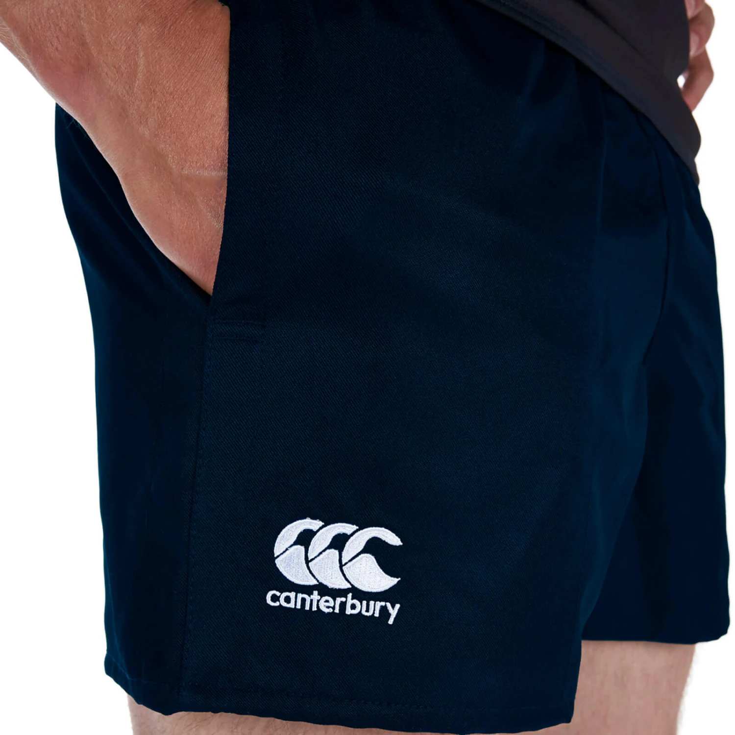 Canterbury Mens Professional Polyester Shorts (Black) 9 Canterbury Mens Professional Polyester Shorts (Black) - Image 7