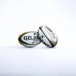 Gilbert Size 5 Rugby Ball Top 14 - Golden White