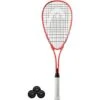 HEAD Cyber Edge Squash Racket & 3 Squash Balls -Ball Sports Store kf7e133605bfd23c1b34126b63d014b12
