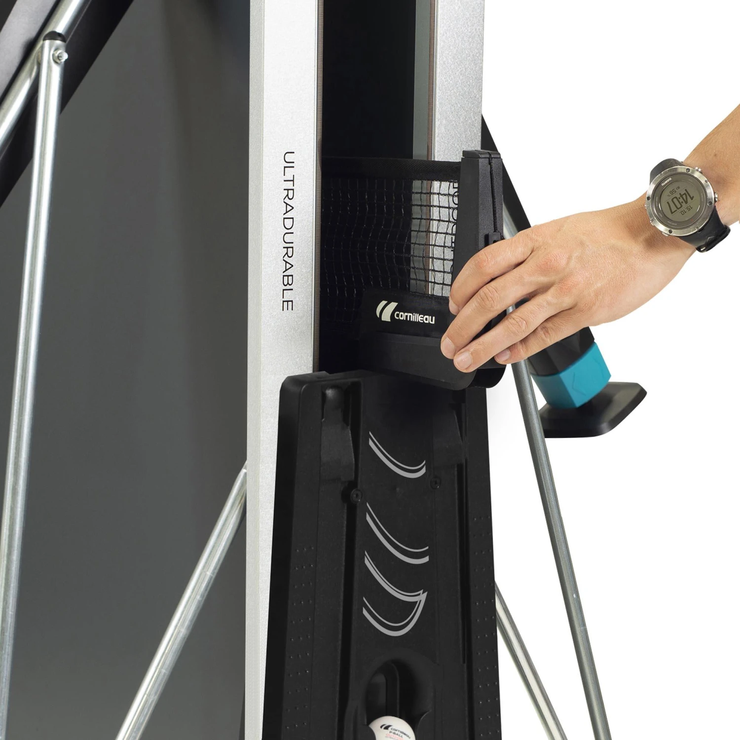 Outdoor Table Tennis Table 400X - Grey 19 Outdoor Table Tennis Table 400X - Grey - Image 17