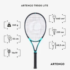 Artengo Adult Tennis Racket TR500 Lite - Blue -Ball Sports Store kfffdd474d743bf4f72ac3ac2731f272f